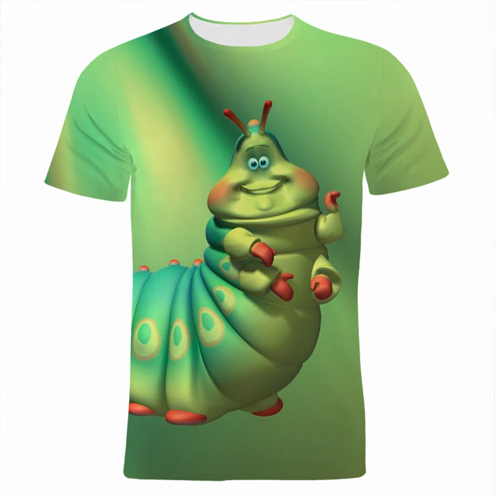 2021 New Summer T Shirt For Boys Disney A Bug's Life Cartoon Anime Girl Kids Clothes Casual 3D Printed Children Tee Shirts baby white cotton t shirt	 Tops & Tees