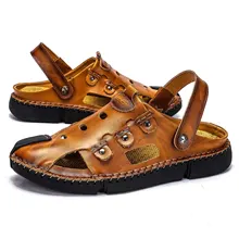 CEVABULE/Коллекция года; мужские кожаные ботинки; мужские летние сандалии с перфорацией; повседневная обувь с перфорацией; Baotou; пляжная обувь; CLK-599