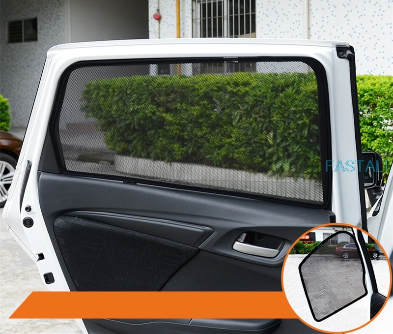 Автомобильная шторка для Honda FIT JAZZ 2014 2018 Солнцезащитная Магнитная адсорбционная