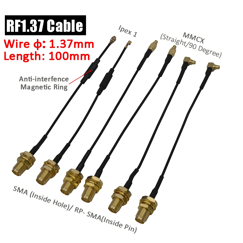 New Lon0167 RF1.37 Soldering Featured Wire IPEX to reliable efficacy SMA Antenna Wireless WiFi Pigtail Cable 20cm 2pcs id:cd3 de fd 1ae