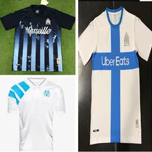 19 20 Maillot de foot om старый Марсель Ретро 1992 1993 Экстра Пайет боли олимпийка де Пайет тховин Марсель Футбол Джерси