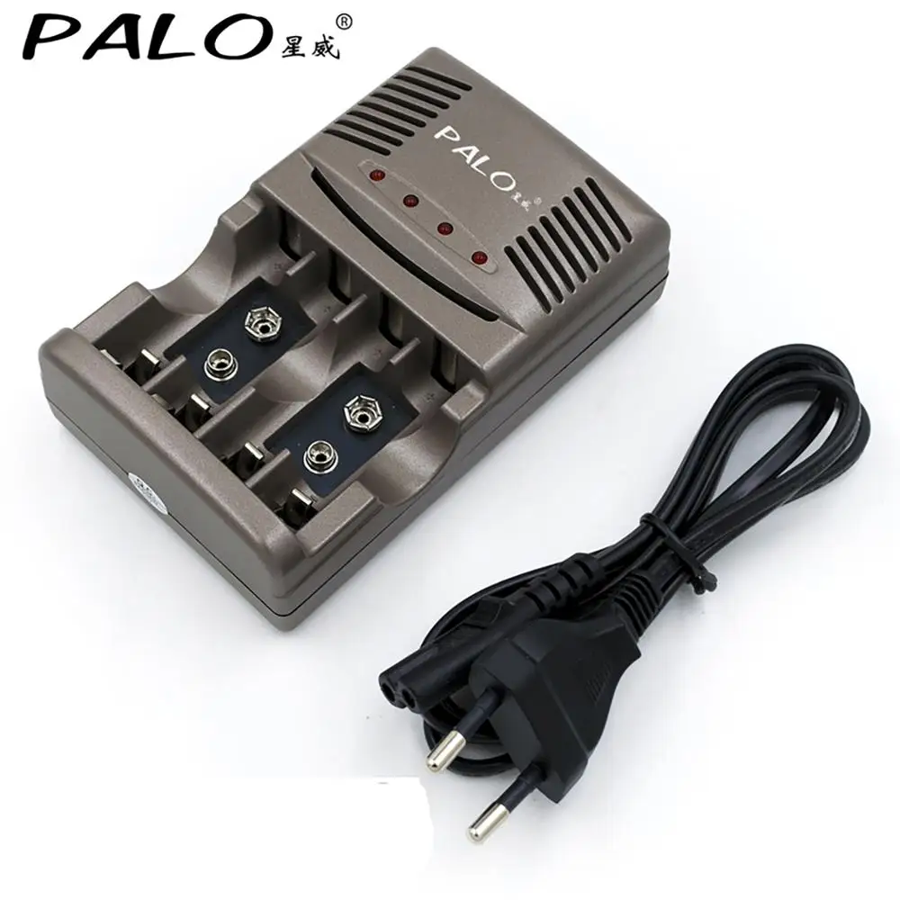 9V NiMH Rechargeable Battery + LED Indicator Smart Charger For Multimeter Microphone Remote Control KTV Use Crown Krone rechargeable nickel metal hydride batteries battery charger