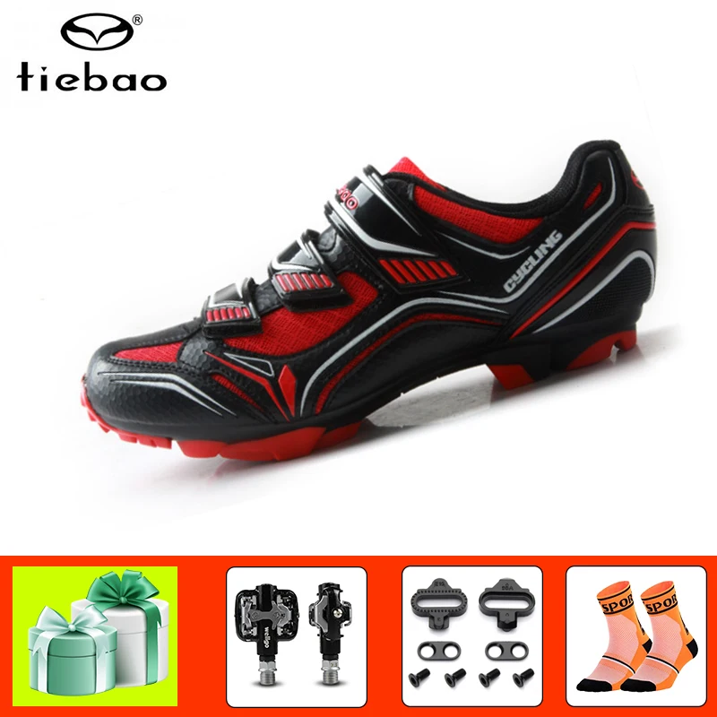 

Tiebao sapatilha ciclismo mtb bicycle pedals mountain bike shoes 2019 men self-locking breathable superstar cycling sneakers