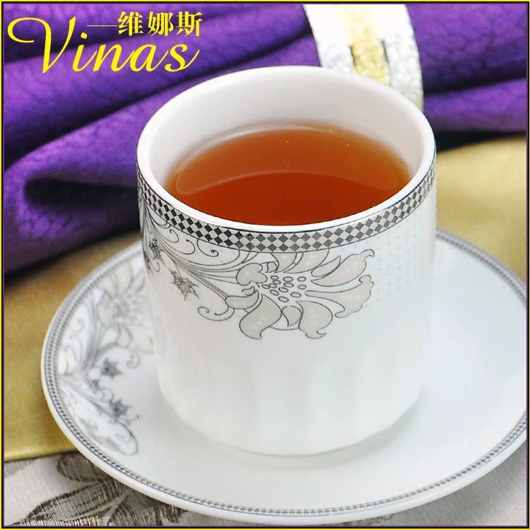 Европейский стиль керамический набор посуды Золотая инкрустация фарфоровая