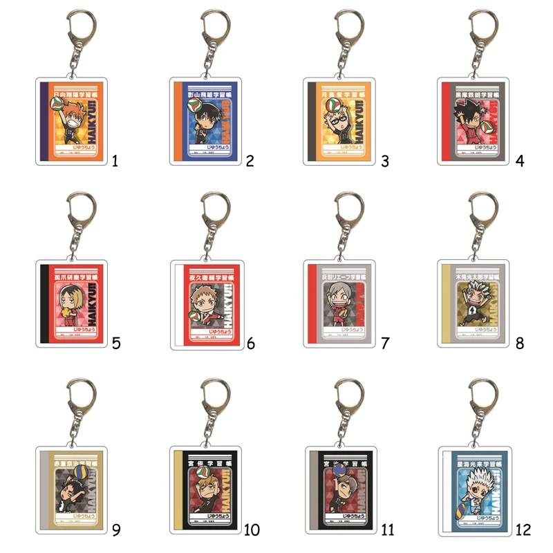 Anime Haikyuu Kageyama Hinata Kenma Kozume Acrylic Figure Keychain Keyring Decoration Collection Model Toy Cosplay Key Chain | Украшения и