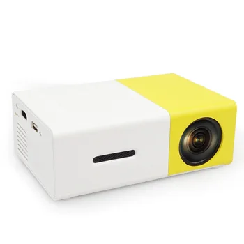 

AAO YG300 Mini Projector Audio YG-300 HDMI USB Mini Projector Support 1080P Home Media Player Kid Play YG310 Gift Proyector