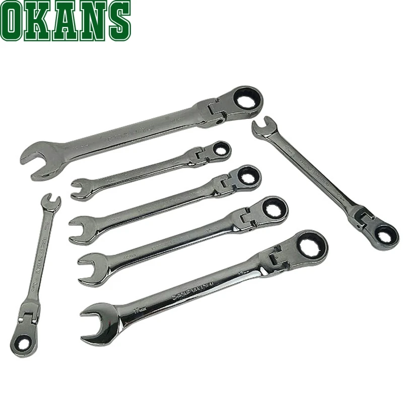 

Wrench Set Hand Tool Set Spanner Set 7PC Fixed Head or Movable Head Ratchet Torx Wrench 8,10,12,13,14,17,19mm Repair Tools Set