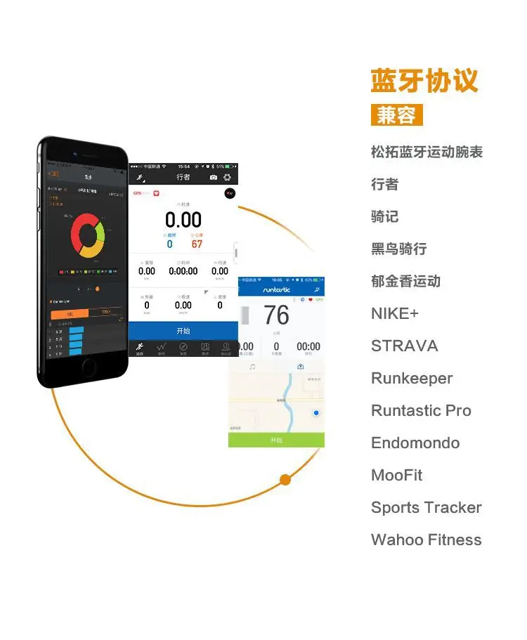 Magene Mai Gold Mover пульсометр ремешок ANT+ Bluetooth двойной Фитнес Бег езда Garmin BERENT Teng