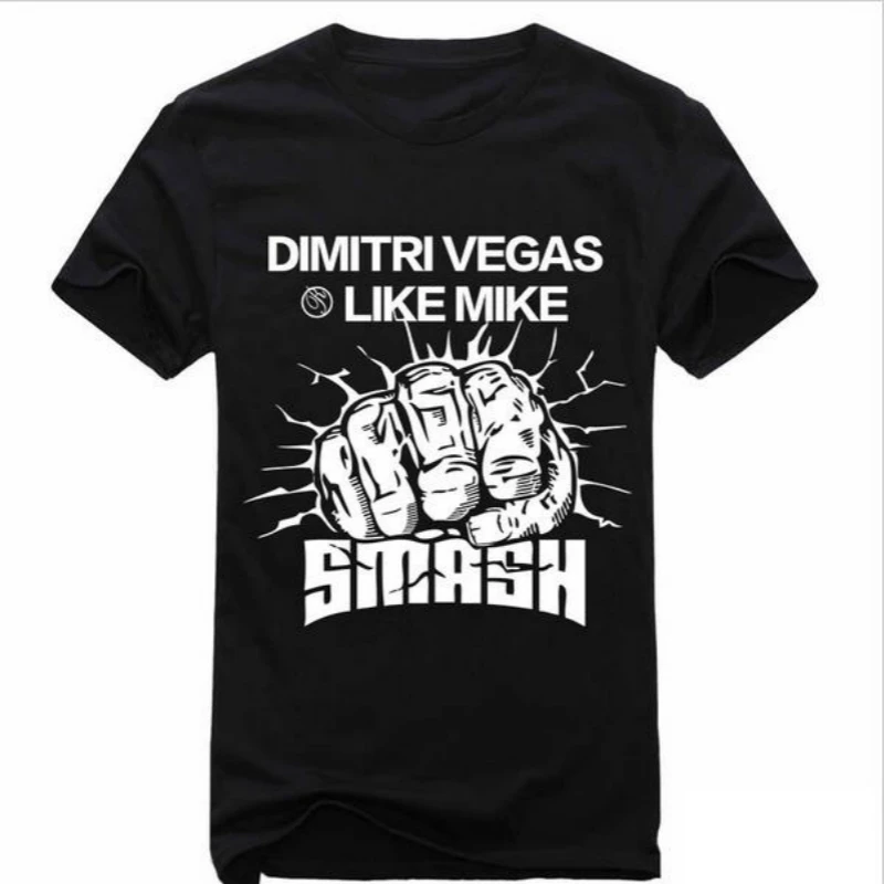 100% хлопок новый дизайн Мужская Футболка DJ Dimitri Vegas футболки мужская одежда |