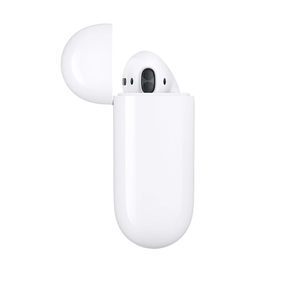 Apple AirPods 2nd with Charging Case Bluetooth Earphone Wireless Bass Earbuds Tones Connect Siri for iPhone iPad Mac Apple Watch