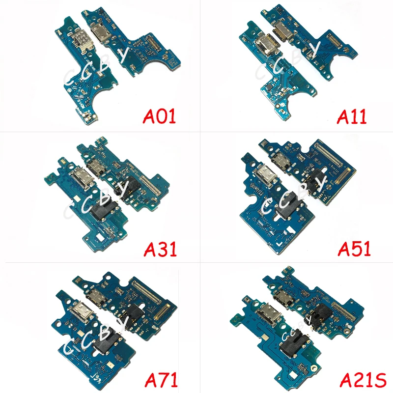 5 шт. док-станция с USB-разъемом и гибким кабелем для Samsung Galaxy A01 A11 A21 A31 A41 A51 A71 A21s |