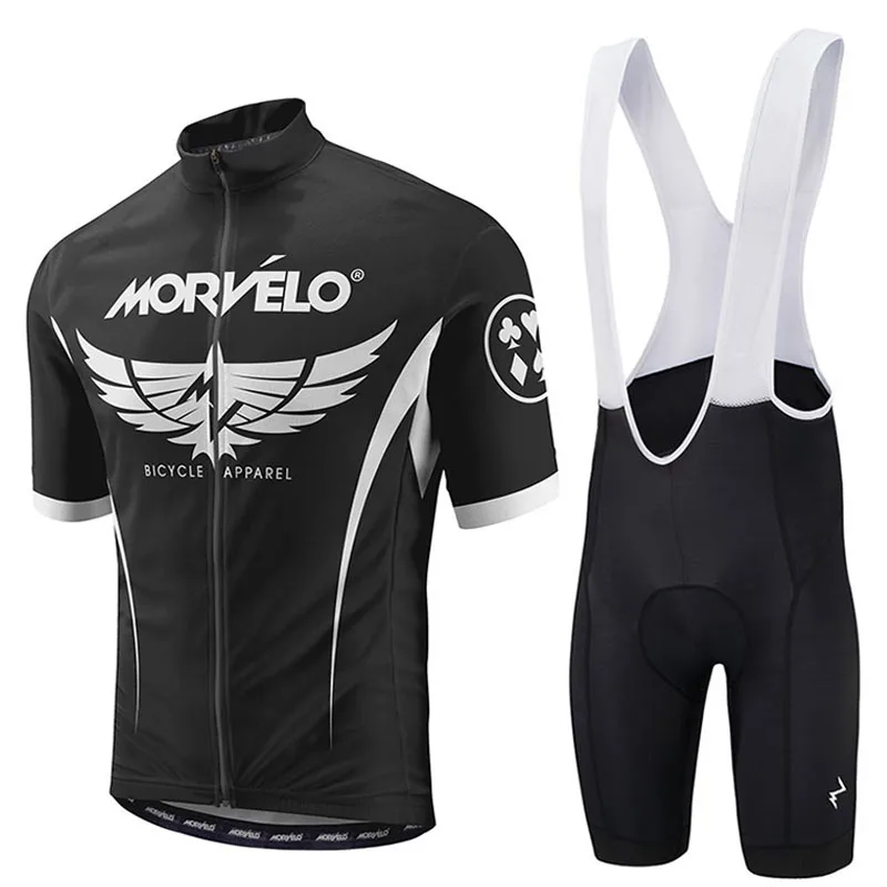 1 Morvelo, летняя одежда для велоспорта, 9D гелевая подкладка, нагрудник, шорты для велоспорта, набор Джерси, быстросохнущая Мужская дышащая одежда для велоспорта, Ropa Ciclismo - Цвет: 1