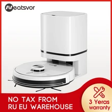 Neatsvor – aspirateur Robot S600 à Navigation Laser, balayeuse à récupération automatique de la poussière, lavage humide pour tapis de maison, 4000pa