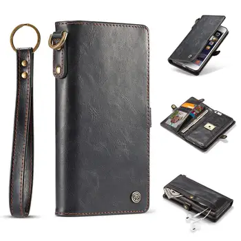 

Magnetic Flip Leather Wallet Cover Case for iphone 6 Capinha 2-in-1 Detachable Mobile Phone Rear Case Car Bracket for iphone 7 8