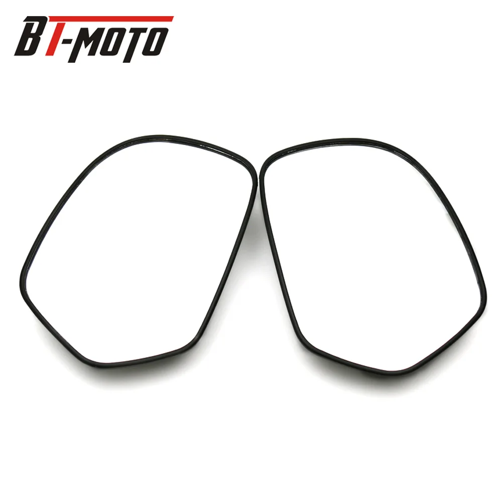 black Новые оригинальные правой и левой зеркала, стекло подходит для Honda 2001-2012 GL1800 Goldwing 1800 2011 2010 2009 2008 F6B 2013 - Цвет: black