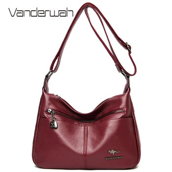 

Casual Large Capacity PU Leather Shoulder Bags for Women 2020 Simple Female Crossbody Bag Branded Designer High Quality Handbags