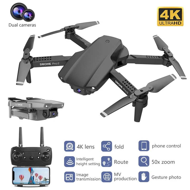 rc airplane camera wireless E99Pro RC Drone  Precision Fixed Point 4K HD Camera Professional Aerial Photography Helicopter Foldable Quadcopter phantom 6 ch remote control quadcopter