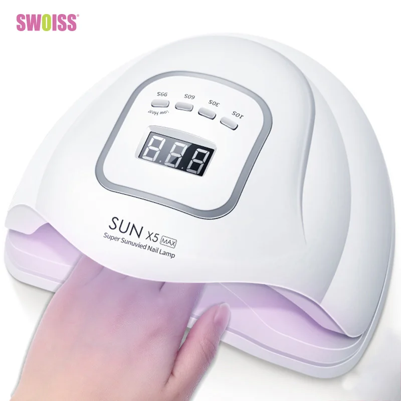 

SWOISS Manicure 120W Phototherapy Machine Induction Baking Lamp UV Dryer Nail Polish Gel Quick Drying Machine Led Light Tool