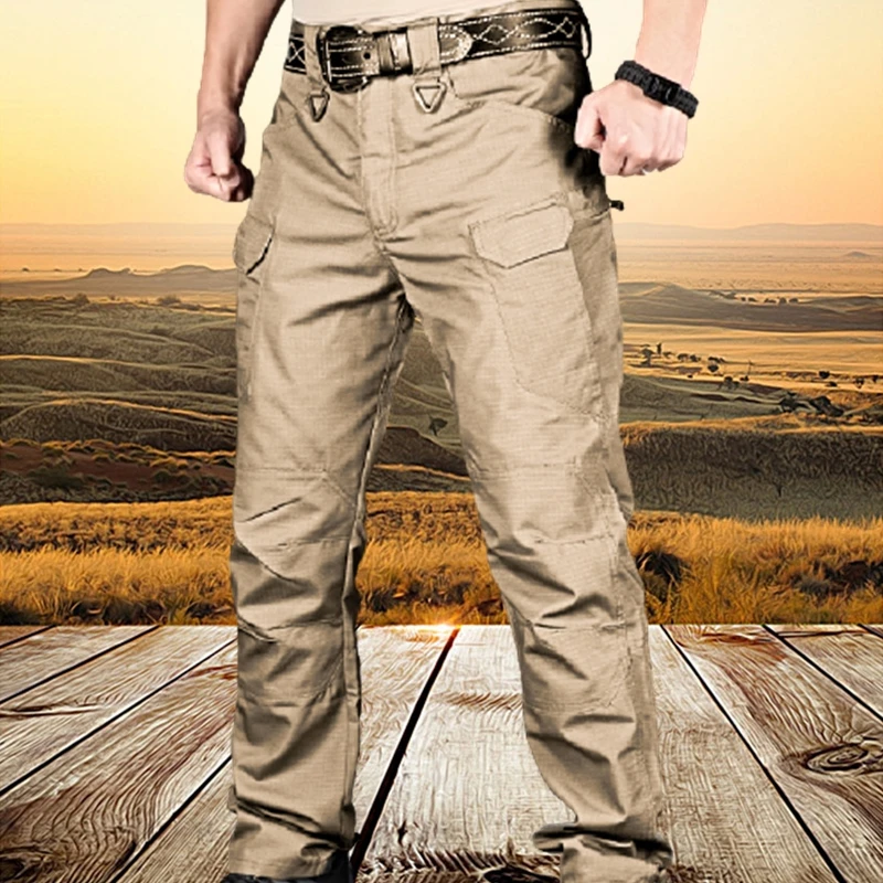 Men's Tactical Cargo Pants Elastic Multi Pocket Outdoor Casual Pants Military Army Combat Trousers  Sweatpants Plus Size 6XL