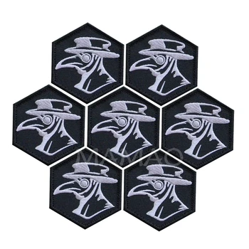 

Epidemic Virus Fighting Hero Velcro Military Patch Medical Staff Plague Doctor Patch Badge
