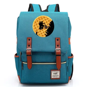 

B2002 Fashion New Stranger Things Buckle Children School bag Teenagers Student Schoolbags Women Bagpack Men Backpack