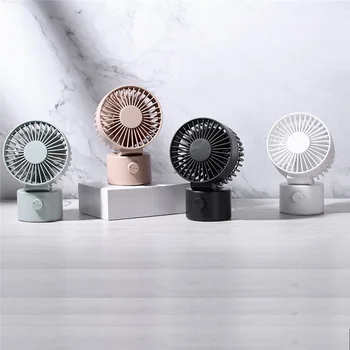 

USB Charging Desktop Mute Double Leaf Mini Fan 4 Inch Small Fan Hand Held Fan Portable Fan For Outdoor Camping Travel