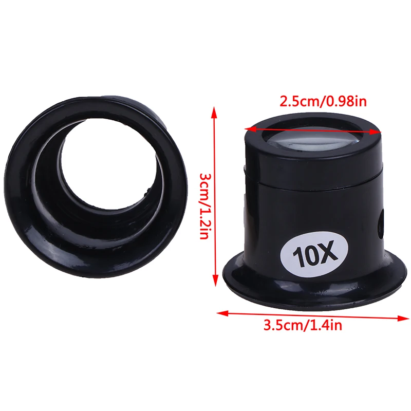 

1pc Portable Magnifier Tool 10X/5X Monocular Magnifying Glass Loupe Lens Eye Magnifier Jeweler Watch Lens Repair Kit Tool