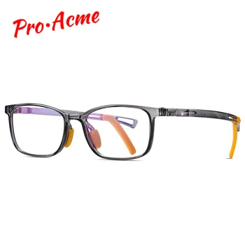 

Pro Acme Blue Light Blocking Glasses Kids Unbreakable Frame Computer Gaming Glasses for Boys Girls Anti Glare Age 5-15 PC1734
