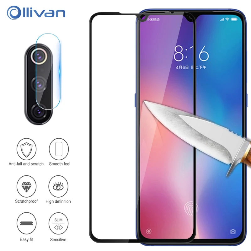 

2 in 1 Full Cover Tempered Glass For Xiaomi Mi A3 Lite Back Camera Lens Screen Protector For Xiaomi Mi A3 Camera Lens Film Glass