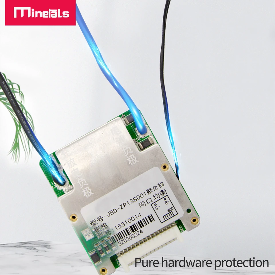 Porta Comum de 13s 48v Bms Pcm Li-ion 18650 com Placa de Proteção com Bateria Balanceada Eletrônica Proteção de Temperatura Ntc Bms - Image 5