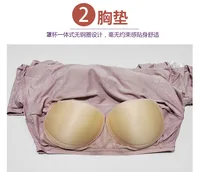 2026 new ladies' long nightdress, half-sleeved skirt with chest pad, mid-length plus size home nightdress - Image 3