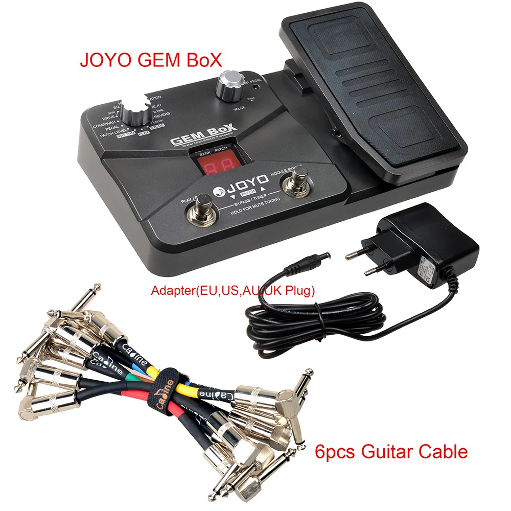 JOYO GEM BOX Pedal Guitar Multi Effects Processor Powere 9V DC Adapter
