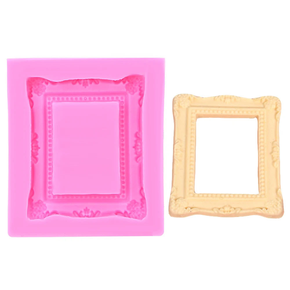 Cake Decoration Tool Silicone Frame Shape Mold Dining Bar Fondant Food Grade Material Baking Tools DiyKitchen Accessories | Дом и сад