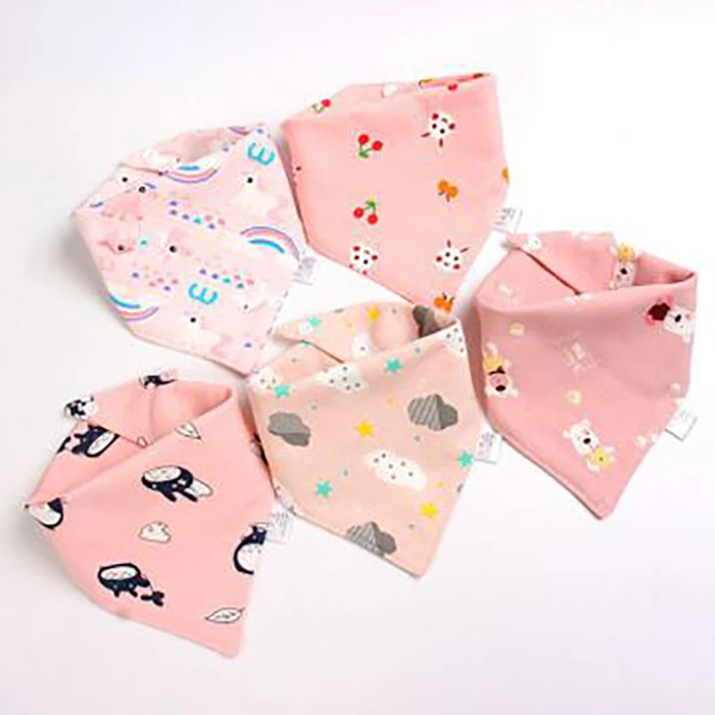 style 8 5 шт./4 шт., детские нагрудники, бандана, нагрудник, ткань с рисунком, треугольник, хлопковый детский шарф, воротник для еды, слюнявчик, полотенце, Детские аксессуары - Цвет: style 8