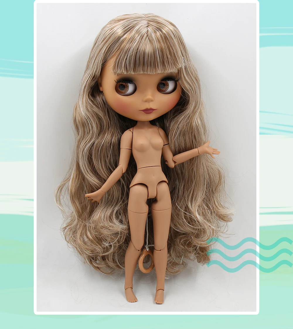 Neo Blythe Doll with Multi-Color Hair, Dark Skin, Matte Face & Factory Jointed Body 2
