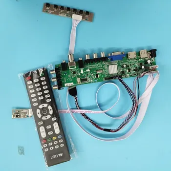 

Kit For B173RW01 V5/B173RW01 V4 1600X900 Signal controller board DVB-T DVB-T2 TV LVDS USB remote WLED 40pin VGA LED HDMI digital