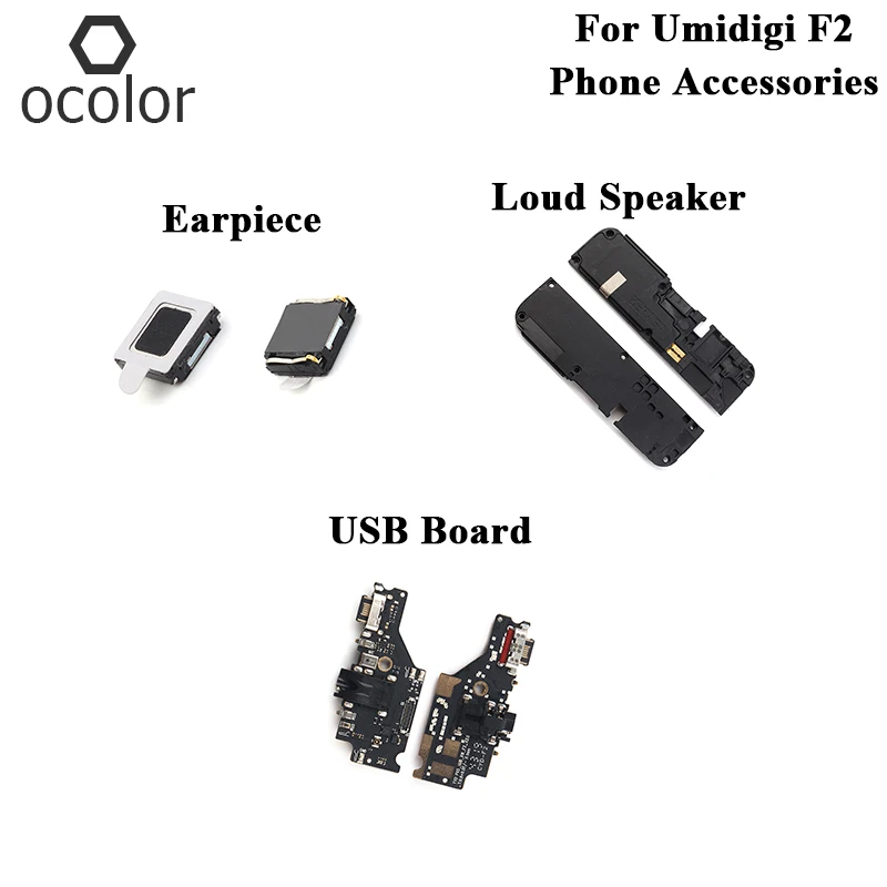 Ocolor для Umidigi F2 USB зарядная плата наушники громкий динамик в сборе детали