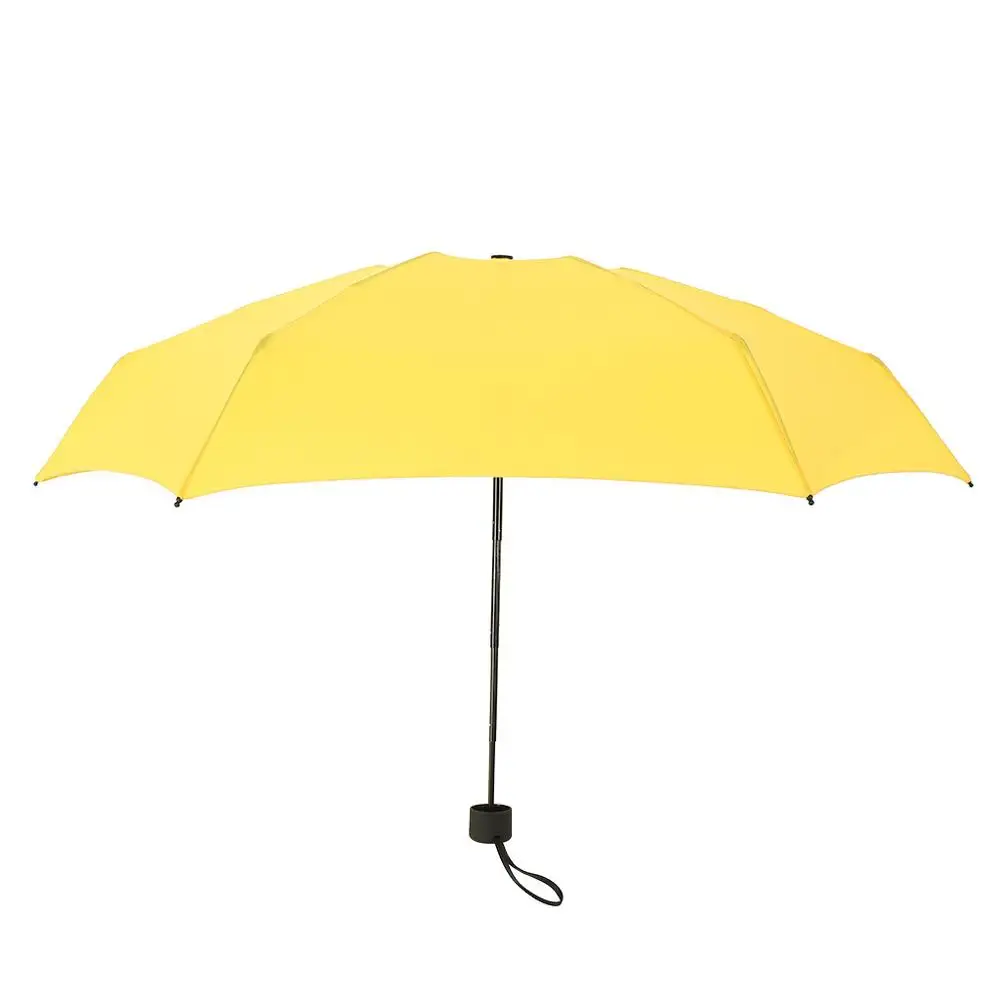 Мини Карманный Компактный Зонт складной зонт от солнца мини свежий солнцезащитный крем 5 Защита от дождя и ветра зонты для путешествий A10 - Цвет: Yellow