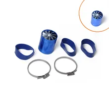 Поперечная граница Refit воздушная впускная Турбина/Автомобильная турбина двухсторонний усилитель/F1-Z мощность двухсторонняя турбина+ Хомуты для шланга 2 шт