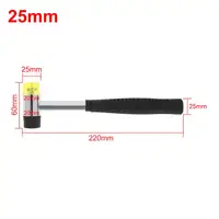 25mm 30mm 35mm 40mm Mini Hammer Double Faced Household Rubber Hammers Domestic Nylon Head Mallet Hand Tool for Jewelry/Craft/DIY 2