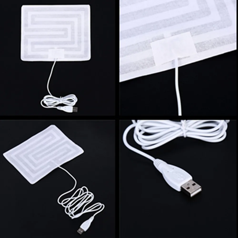 

1pc 5V USB Heated Socks Carbon Fiber Pads Electric Heated Warm Arm Hands Waist Heated Winter Warm Gloves 14*17.5CM