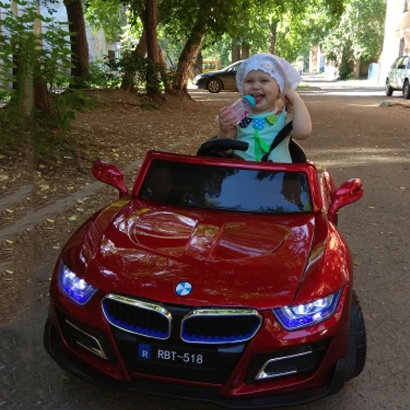 Детская электромобиль с дистанционным управлением четырехколесное мягкое