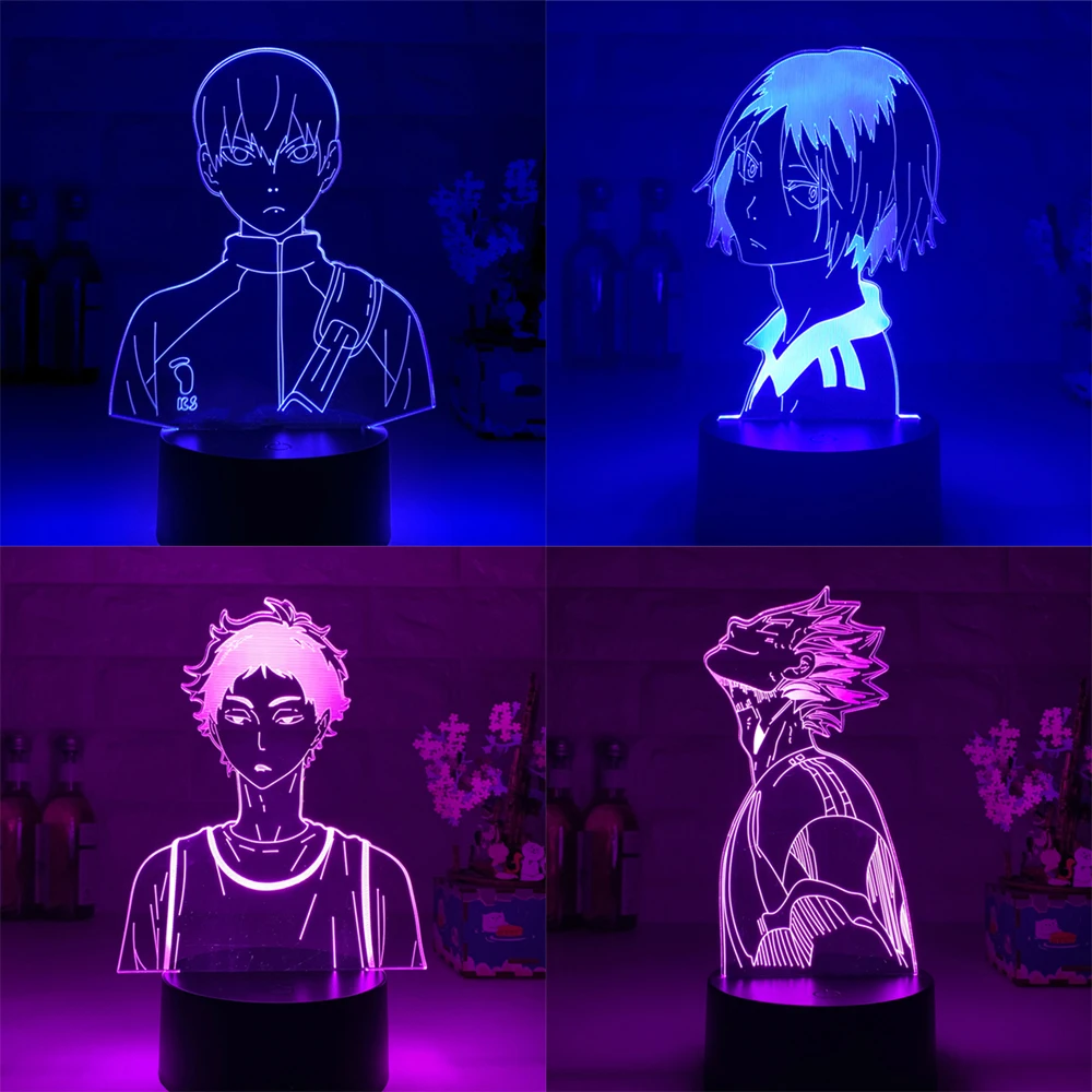 Anime Nachtlicht Haikyuu Tobio Kageyama Kind Geburtstagsgeschenk 3d Lampe Dekor 