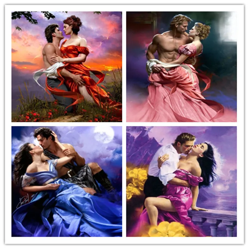 

DIY Diamond Painting Character Couples Man Cross Stitch Girl Diamond Embroidery Landscape European Home Decor Christmas Gifts