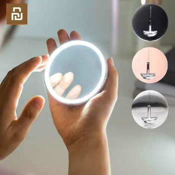 

Xiaomi HD Makeup Mirror with LED Color Blue Light Cosmetic Mirror Mini Portable Touch Control Sensing Mirror For Beauty Makeup