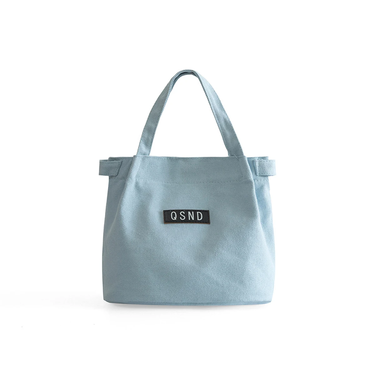 

Men Women Canvas Lunch Tote Bag Solid Color Lightweight Large Capacity Lunch Handbag Reusable Portable Bags