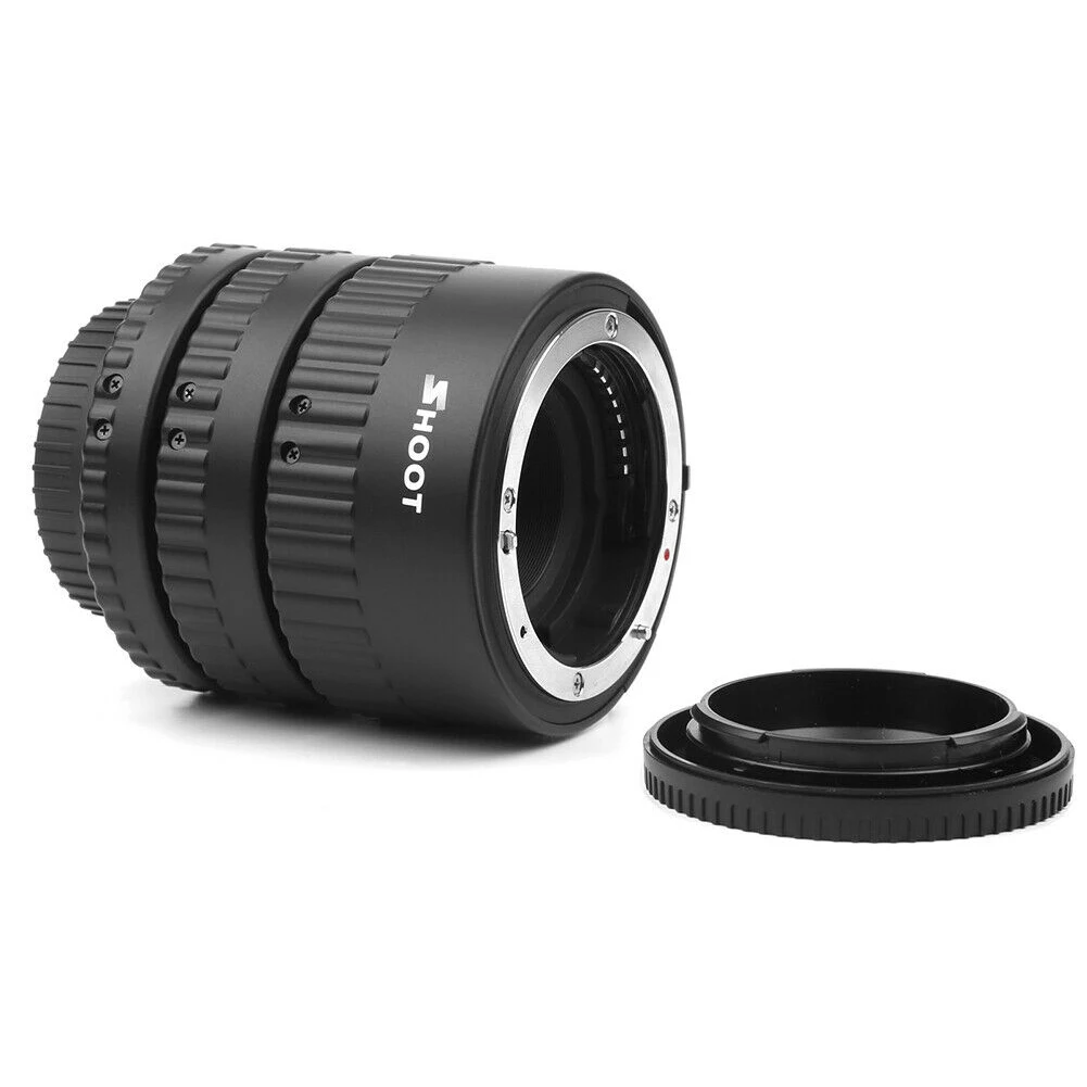 Регулируемый апертурный адаптер для объектива камеры DSLR набор удлинительных трубок кольцо портативная автоматическая фокусировка 12 20 36 мм Макро для Nikon