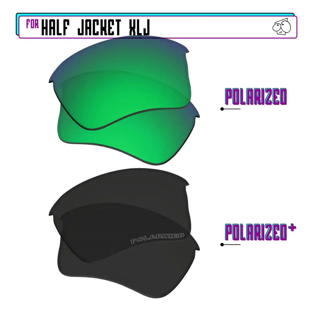 Поляризованные Сменные линзы EZReplace для очков Oakley Half Jacket XLJ-SilverP Plus-Green P | Аксессуары