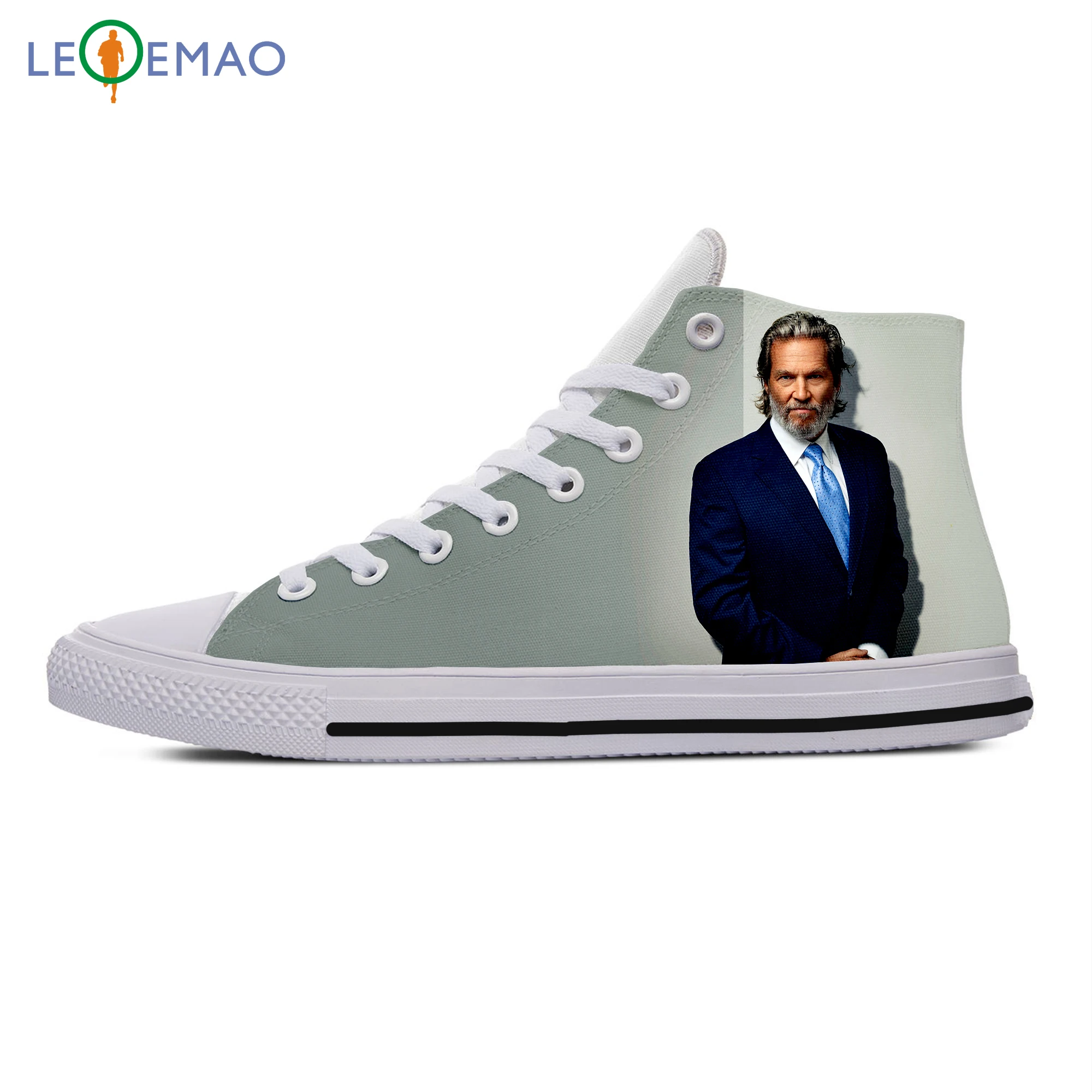 

Custom Spring Autumn Canvas Sneakers Jeff Bridges High Quality Handiness Flats Running Shoes Comfortable Big White Zapatillas