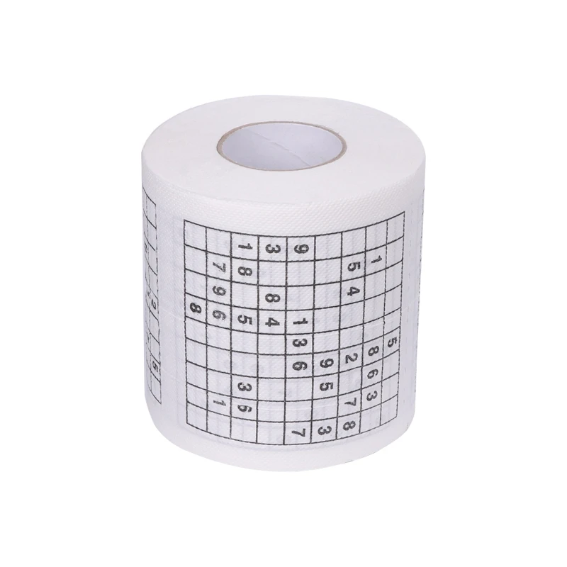 

Durable Sudoku Printed Tissue Paper Tissue Toilet paper fun game Funny Practical Tools for Life